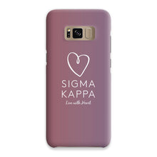 Load image into Gallery viewer, Sigma Kappa Live With Heart Gradient Snap Phone Case