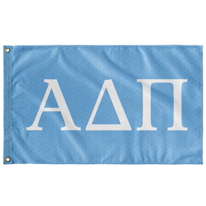 Alpha Delta Pi Adelphean Blue Lion Flag
