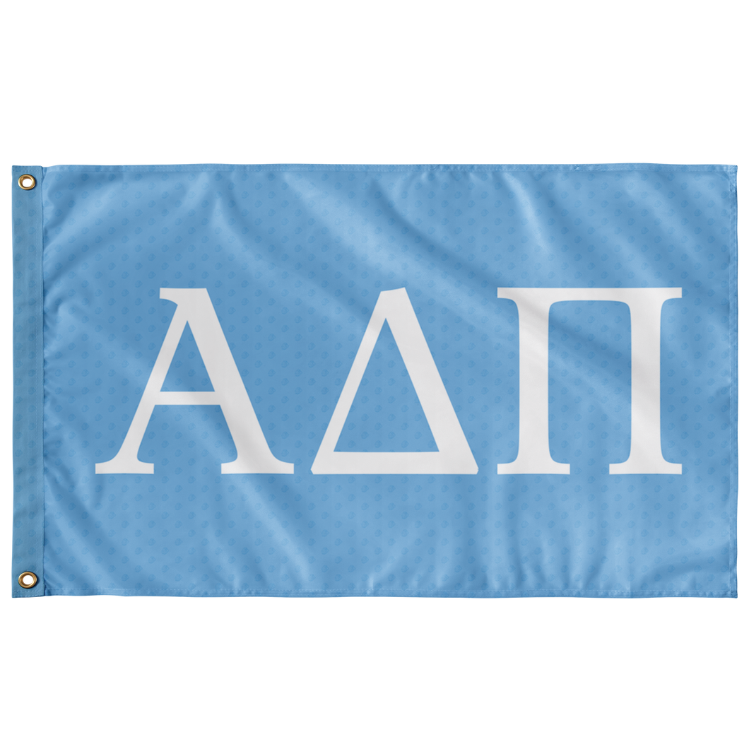 Alpha Delta Pi Adelphean Blue Lion Flag