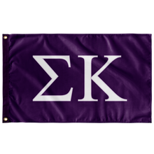 Load image into Gallery viewer, Sigma Kappa Sorority Flag - Purple, White &amp; Lavender