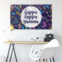 Load image into Gallery viewer, Kappa Kappa Gamma Exotic Flowers Sorority Flag
