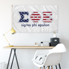 Load image into Gallery viewer, Sigma Phi Epsilon - Stars &amp; Stripes Fraternity Flag