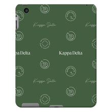 Load image into Gallery viewer, Kappa Delta Step Pattern Tablet Case - Dark Olive