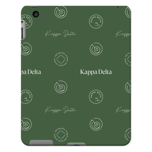Kappa Delta Step Pattern Tablet Case - Dark Olive
