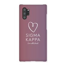 Load image into Gallery viewer, Sigma Kappa Live With Heart Gradient Snap Phone Case