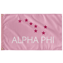 Load image into Gallery viewer, Alpha Phi Constellation Sorority Flag - Light Pink, Bright Pink &amp; White