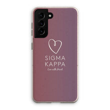 Load image into Gallery viewer, Sigma Kappa Live With Heart Gradient Eco Phone Case