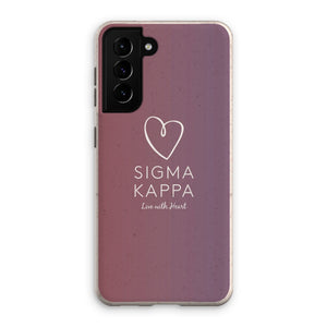 Sigma Kappa Live With Heart Gradient Eco Phone Case