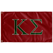 Load image into Gallery viewer, Kappa Sigma Fraternity Flag - Red, Green &amp; White