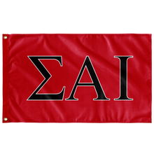Load image into Gallery viewer, Sigma Alph Iota Sorority Flag - Red, Black &amp; White