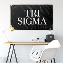Load image into Gallery viewer, Tri Sigma Sorority Flag - Black &amp; White