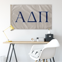 Load image into Gallery viewer, Alpha Delta Pi Sorority Letter Flag - Sand, Midnight &amp; White