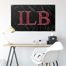 Load image into Gallery viewer, ILB Custom Flag - Black, Red &amp; White