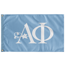 Load image into Gallery viewer, alpha phi sorority flag - light blue