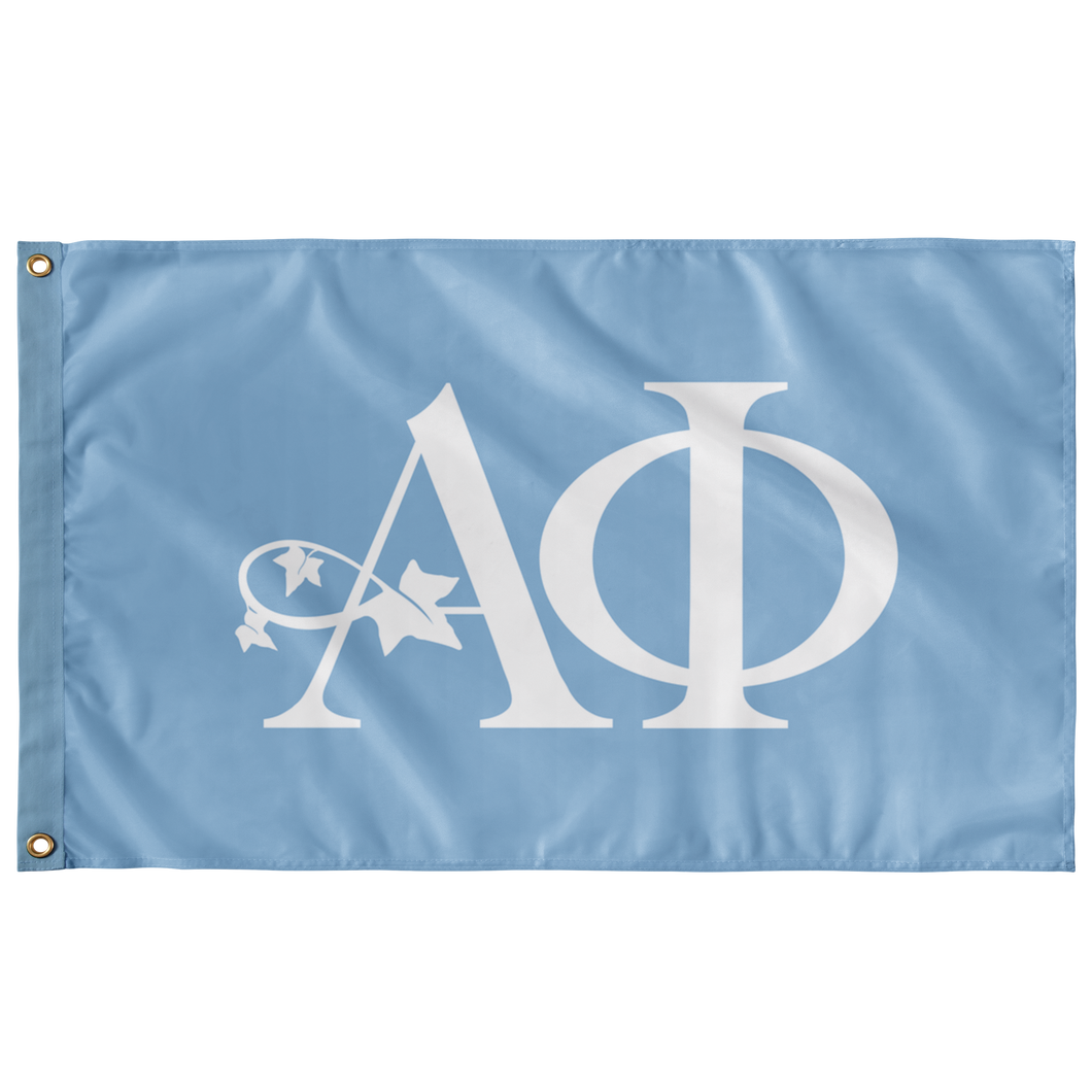 alpha phi sorority flag - light blue