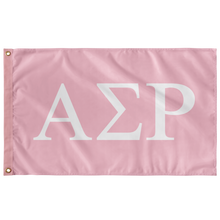Load image into Gallery viewer, Alpha Sigma Rho Sorority Flag - Pink &amp; White
