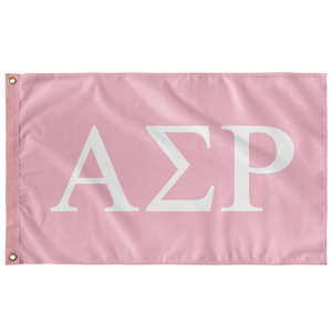 Alpha Sigma Rho Sorority Flag - Pink & White