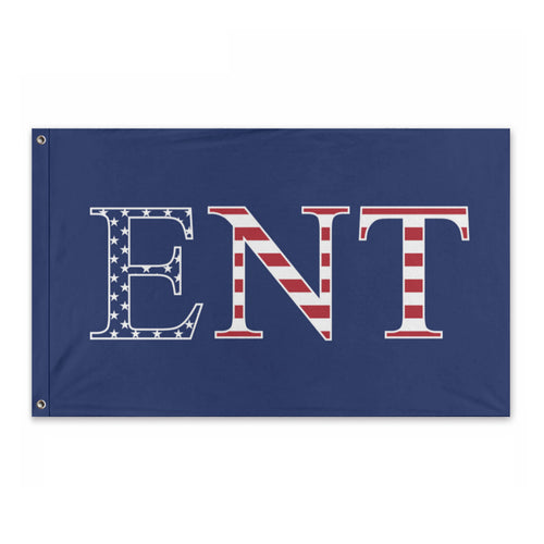 Epsilon Nu Tau USA Flag - Blue
