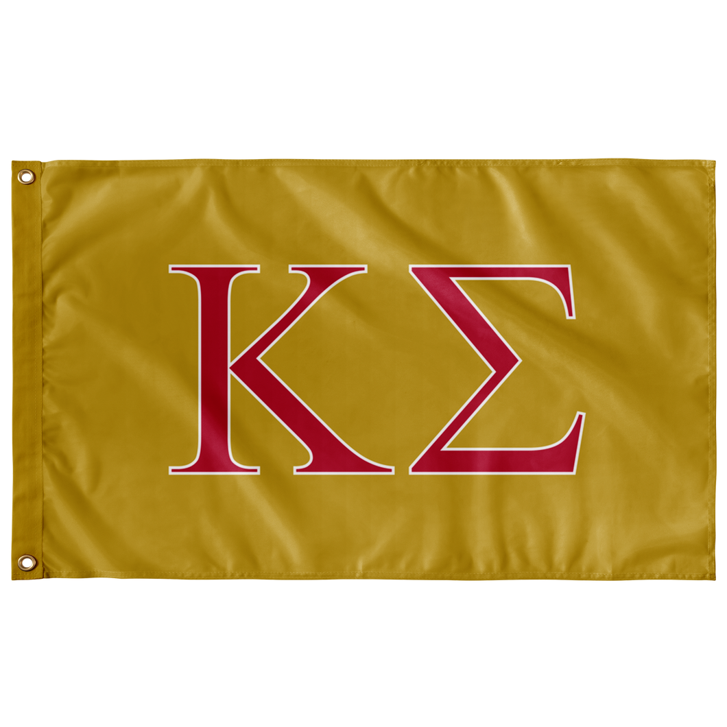 Kappa Sigma Fraternity Flag - Gold, Red & White