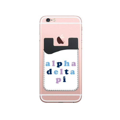 Alpha Delta Pi Bubble Mobile Phone Card Case