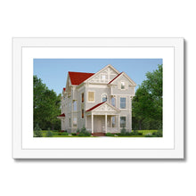 Load image into Gallery viewer, The First Sorority House in America Framed &amp; Mounted Print
