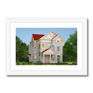 The First Sorority House in America Framed & Mounted Print