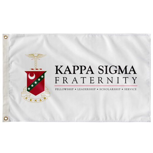 Kappa Sigma Horizontal Logo Fraternity Flag