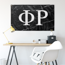 Load image into Gallery viewer, Phi Rho Black Marble Flag
