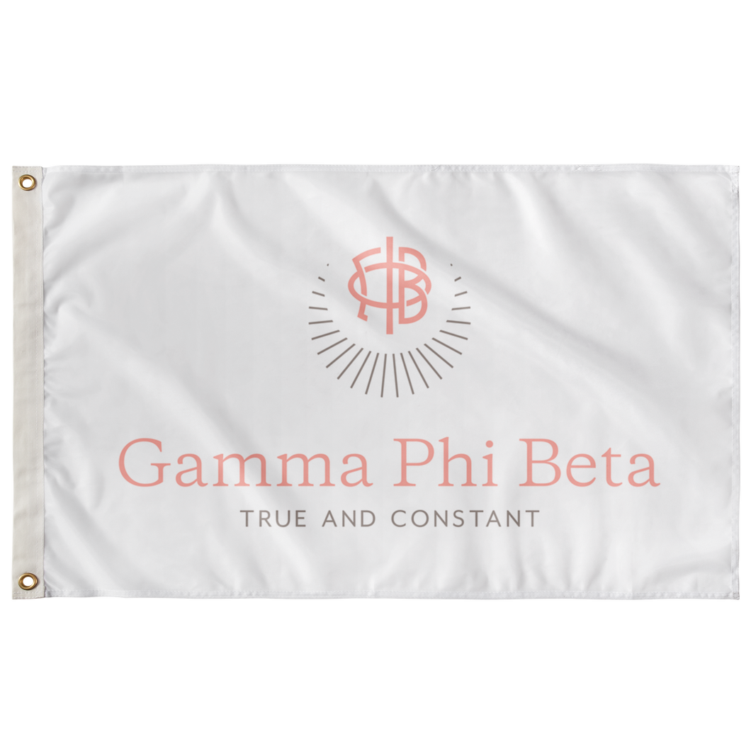 Gamma Phi Beta Sorority Logo Flag