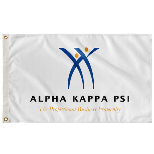 Alpha Kappa Psi Logo Fraternity Flag
