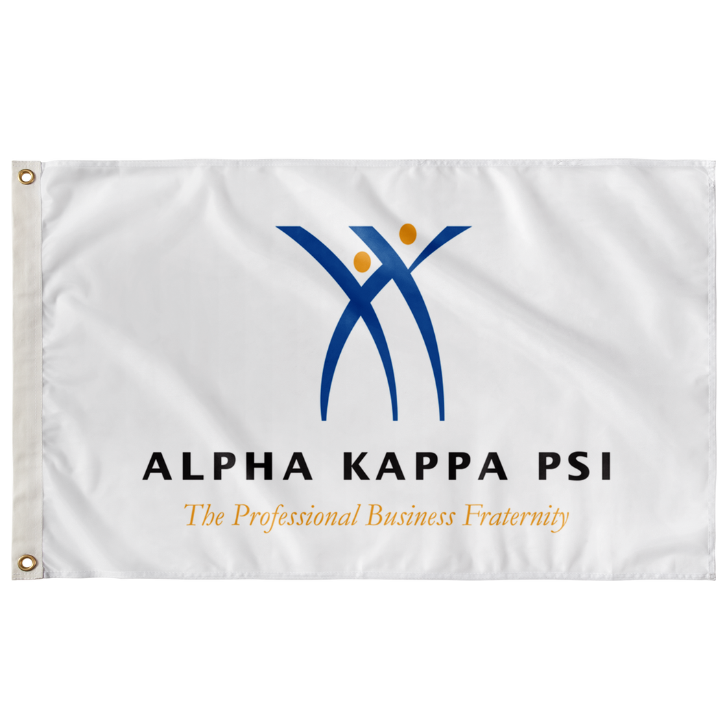 Alpha Kappa Psi Logo Fraternity Flag
