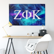 Load image into Gallery viewer, Zeta Phi Kappa Greek Galaxy Flag