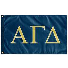 Load image into Gallery viewer, Alpha Gamma Delta Sorority Flag - Steel Blue, Buff &amp; White