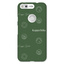 Load image into Gallery viewer, Kappa Delta Step Pattern Snap Phone Case - Dark Olive