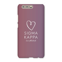 Load image into Gallery viewer, Sigma Kappa Live With Heart Gradient Snap Phone Case