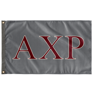 Alpha Chi Rho Fraternity Flag - Gray, Garnet & Cream