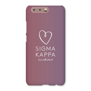 Sigma Kappa Live With Heart Gradient Snap Phone Case