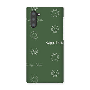 Kappa Delta Step Pattern Snap Phone Case - Dark Olive