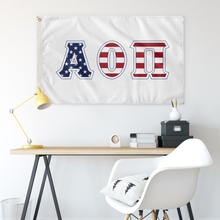 Load image into Gallery viewer, Alpha Omicron Pi Stars And Stripes Greek Flag