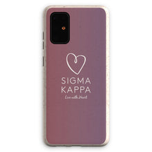 Load image into Gallery viewer, Sigma Kappa Live With Heart Gradient Eco Phone Case