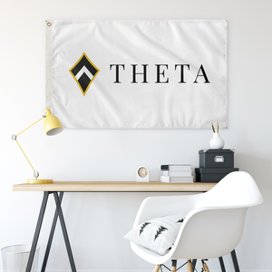 Theta Kite Sorority Flag - White