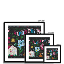 Load image into Gallery viewer, Alpha Phi Symbols Artwork - Framed &amp; Mounted Print