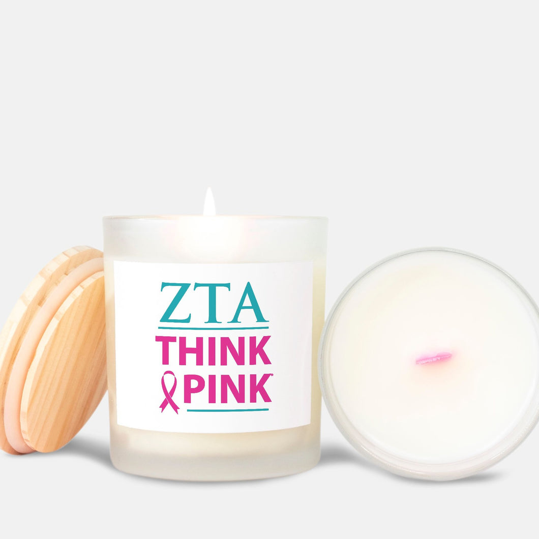 Zeta Tau Alpha Think Pink Candle - Limited Edition