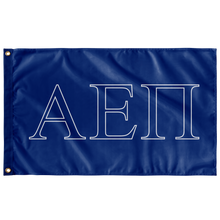 Load image into Gallery viewer, Alpha Epsilon Pi Fraternity Flag - Royal &amp; White