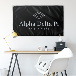 Alpha Delta Pi Be The First Sorority Flag - Black & Horizon