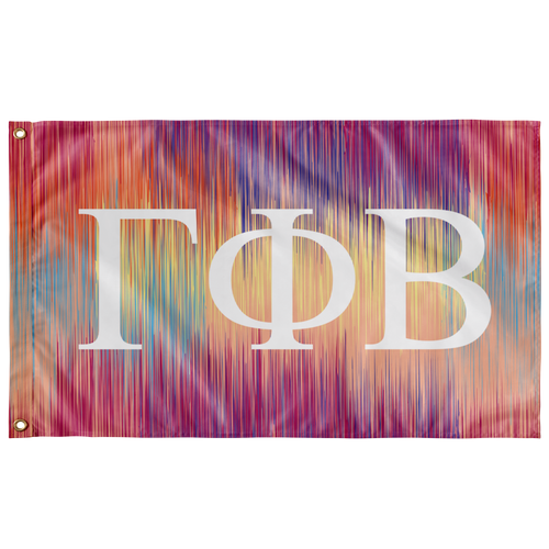 Gamma Phi Beta Paint Splatter Greek Flag