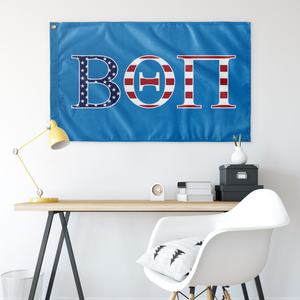 Beta Theta Pi USA Flag - Process Blue