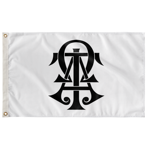 Alpha Tau Omega Links Fraternity Flag - White