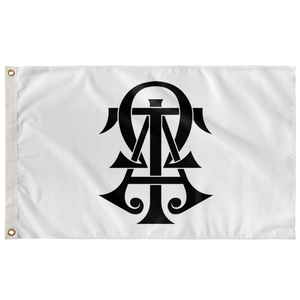 Alpha Tau Omega Links Fraternity Flag - White