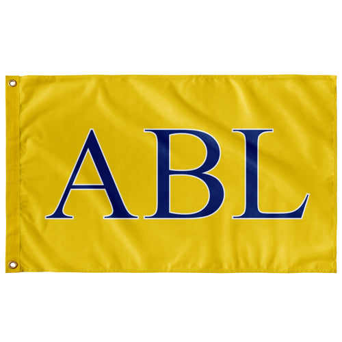 ABL Custom Flag - Maize, Royal & White